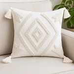 Pack 2 Funda de cojin Bohemia con flecos 45x45 (desde 4uni)