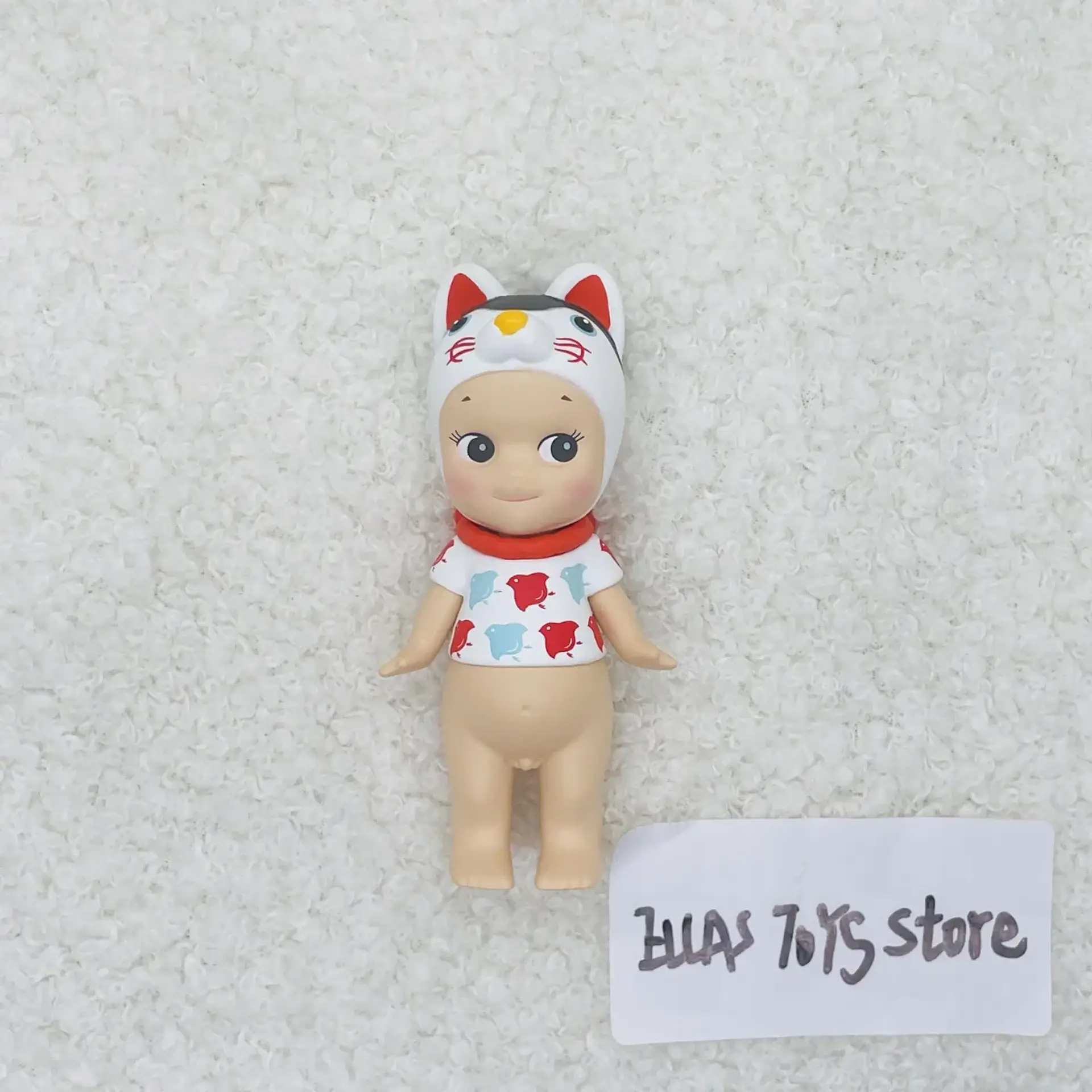 Sonny Angel-Serie japonesa de buena suerte, sin caja, sin bolsa, caja ciega, soporte para gato de la suerte, perro mapache Fuji Daruma SAS65718 4