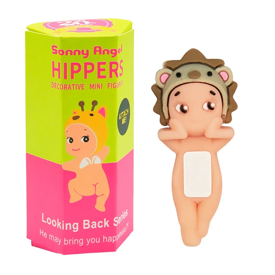 [GDL] 1pc Mini Decorative Doll with Animal Hat for Cell Phone, Variety of Models / Sonny Angel Hippers / YL7080 1