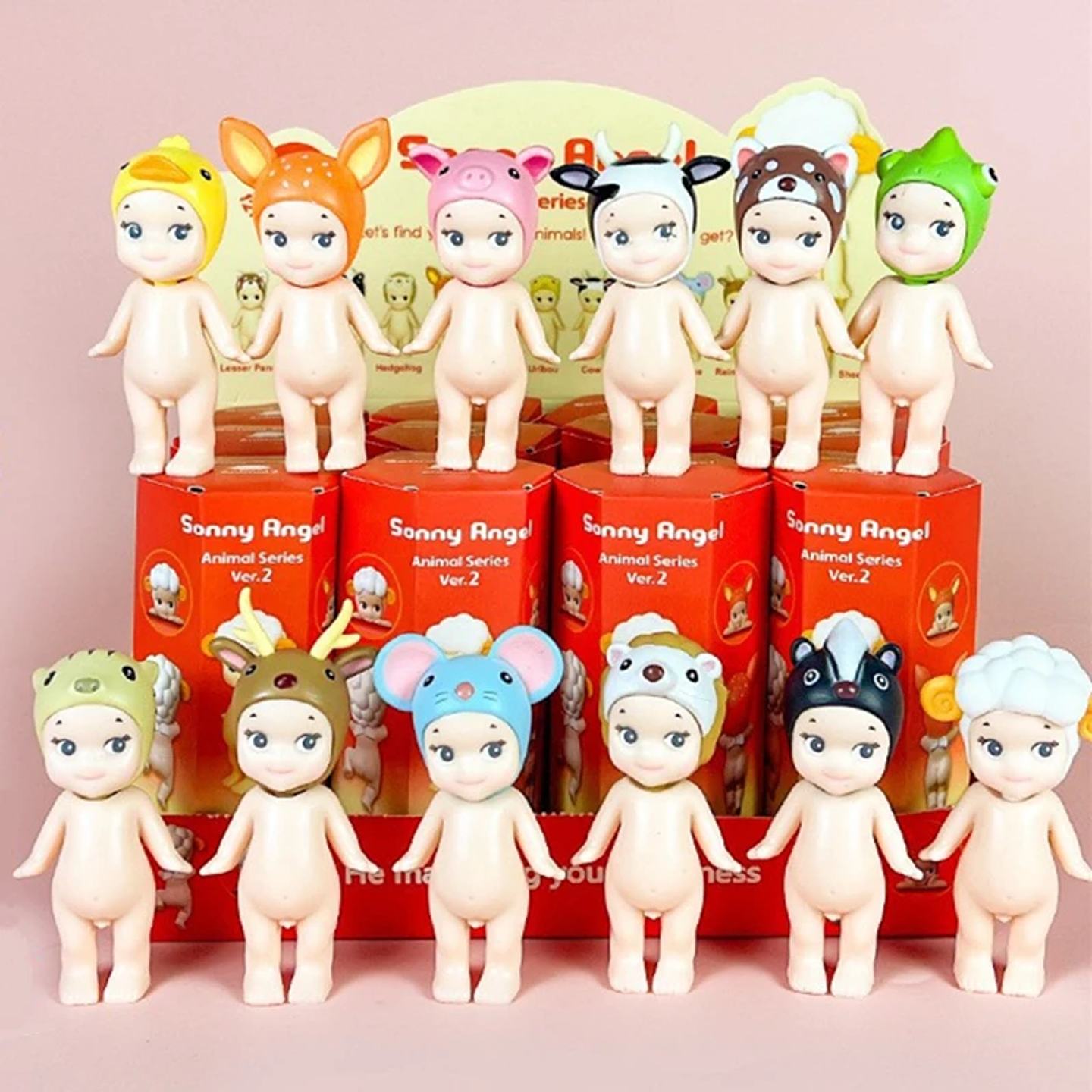 Caja Sorpresa Sunshine Angel, Figura de Animal en Miniatura, Linda Muñeca de Anime, Juguete Sorpresa, Regalo 2