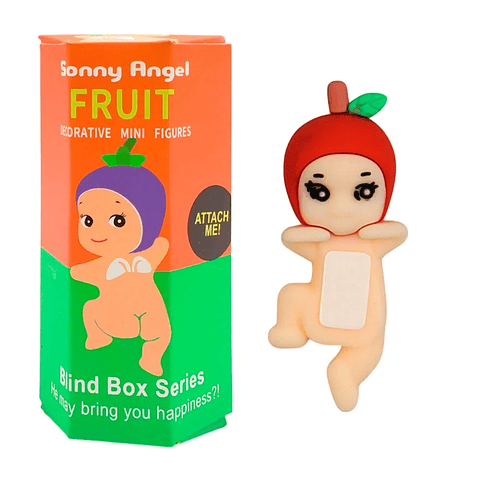 [GDL] 1pc Mini Decorative Doll with Fruit Hat for Cell Phone, Variety of Models / Sonny Angel Fruit / YL7086