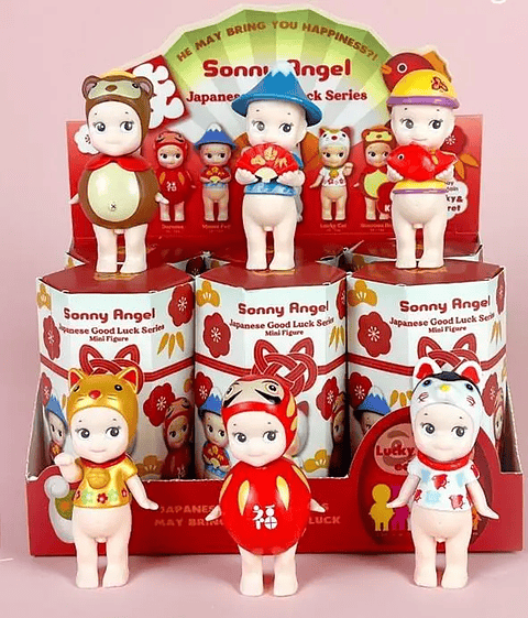 Party Angel Fruit Blind Box Car Decoration Sticky Mobile Phone Decoration Cupid Handmade Anime Party Angel Fruit Blind Box Toys
