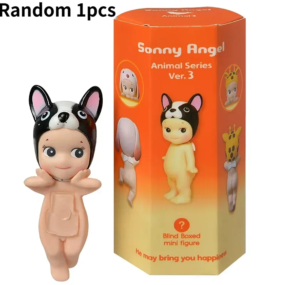 Caja ciega de tercera generación Animal Stand Up Mini lindo S Angel juguete sorpresa misterioso Anime modelo muñeca regalo para 7
