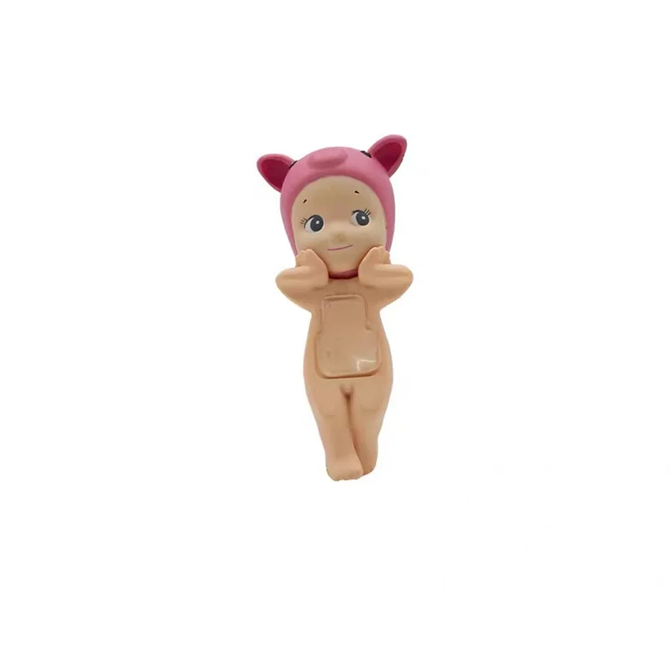 Figura de ángel sonriente, muñeca, muñeca de soporte para mejillas, estatuilla de decoración de coche 7