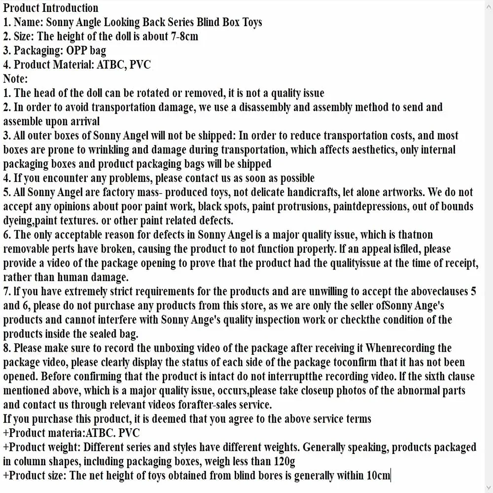 Sonny Angel-Muñeca de caja ciega de la serie Looking Back, figura de Anime para niñas, colección de adornos de escritorio, regalos de cumpleaños y Navidad 10