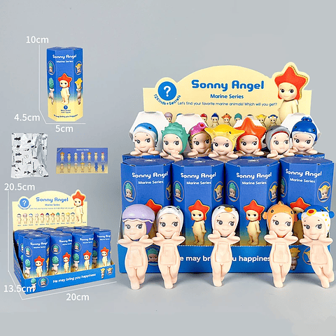 Muñeco Miniatura Sonny Angel, Serie de Animales, Nueva Serie de Animales, Océano, Vegetales, Cactus, Caja Sorpresa, Adorno de Escritorio, Regalo para Niños