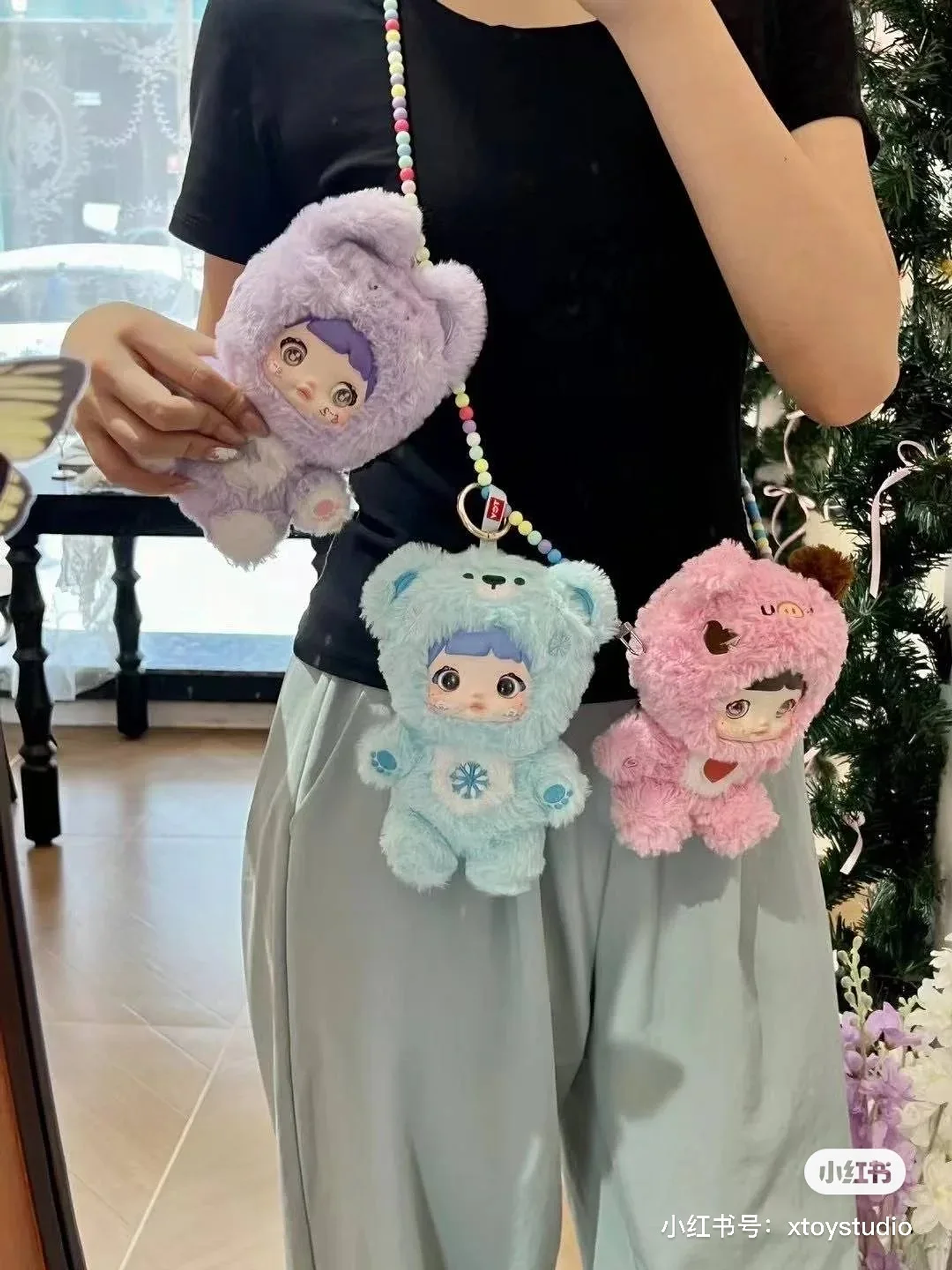 Hot Original Nommi Authentic Loveliness Never Ends PVC Plush Toys Pendant Blind Box Mystery Gift 6-Piece Set 1/72 Scale 6