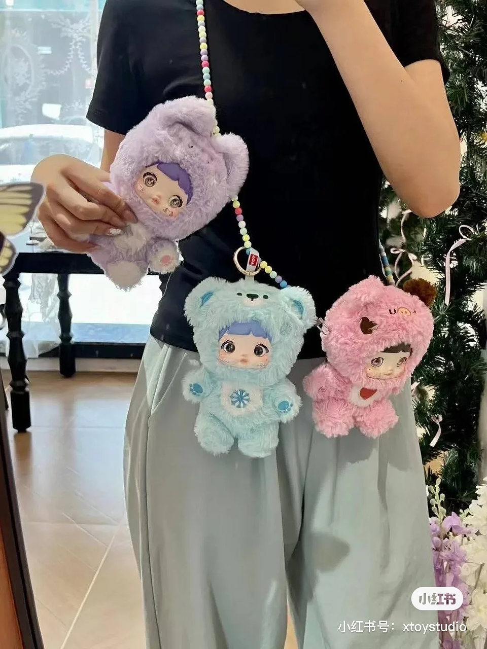 Hot Original Nommi Authentic Loveliness Never Ends PVC Plush Toys Pendant Blind Box Mystery Gift 6-Piece Set 1/72 Scale 6