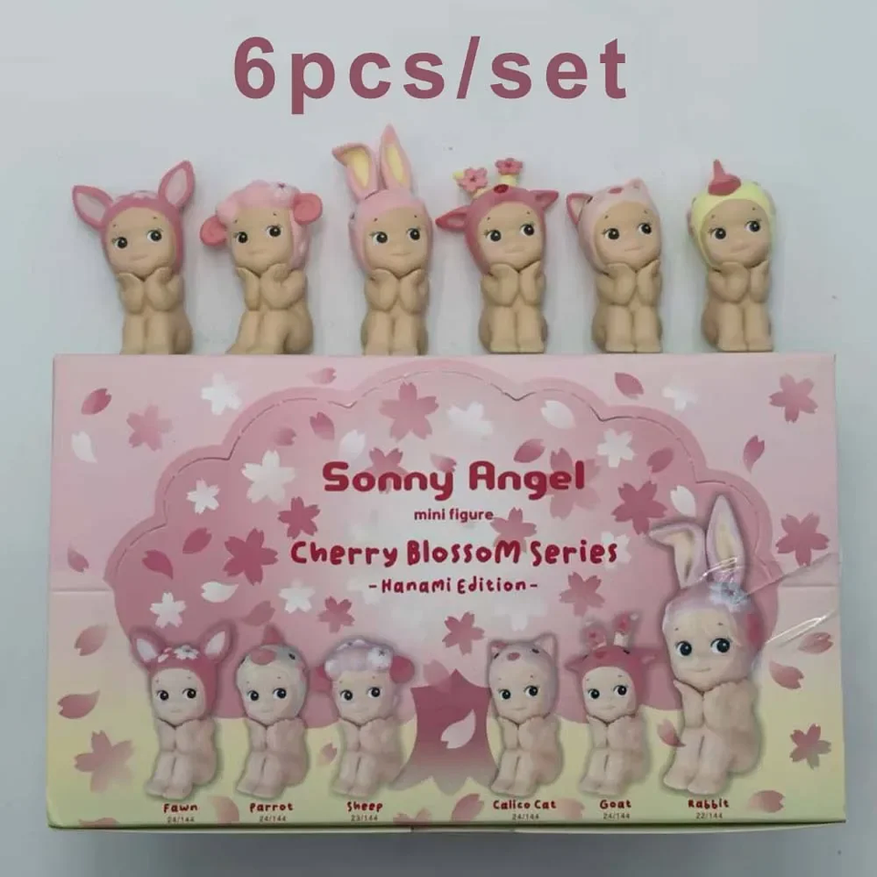 Caja ciega de Sonny Angel, juguetes de la serie Cherry Blossom, caja misteriosa Kawaii, muñeca bonita de la suerte, decoración, modelo coleccionable, regalos para parejas 8