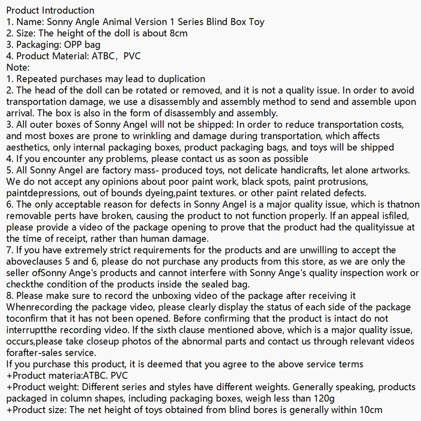 Sonny Angel Animal Ver.1 Caja Sorpresa, Muñeco Decorativo, Regalo de Navidad o Cumpleaños, Sorpresa Misteriosa, Coleccionables Lindos 10