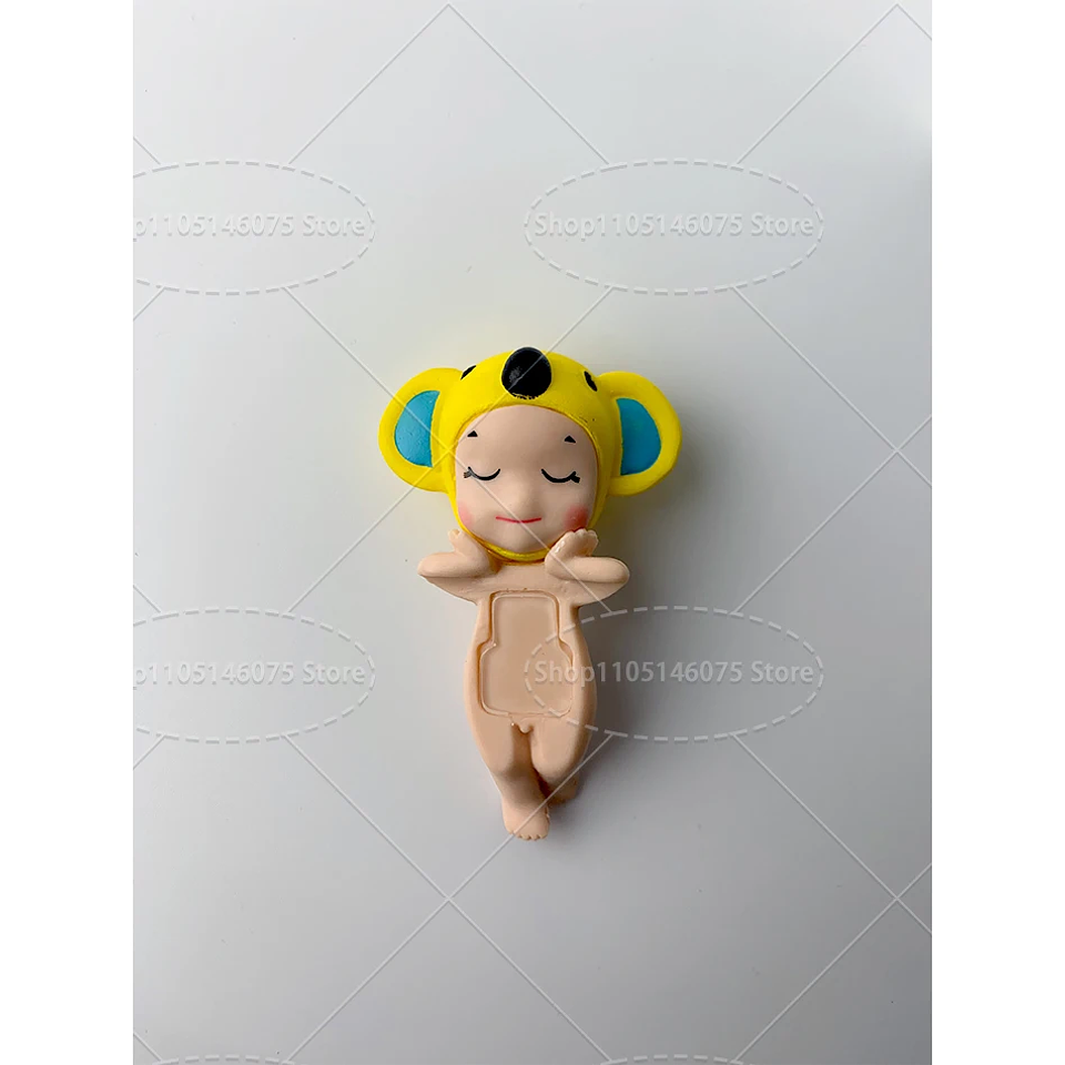 Sonny Angle Dreaming Series, muñeca de Ángel encantadora, adorno de escritorio, 12 piezas, muñeco de Ángel pequeño, adorno de paisaje, sombrero de Animal, diseño de sujeción 24