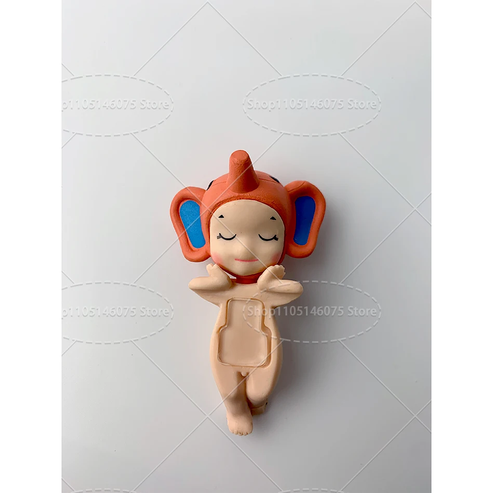 Sonny Angle Dreaming Series, muñeca de Ángel encantadora, adorno de escritorio, 12 piezas, muñeco de Ángel pequeño, adorno de paisaje, sombrero de Animal, diseño de sujeción 26