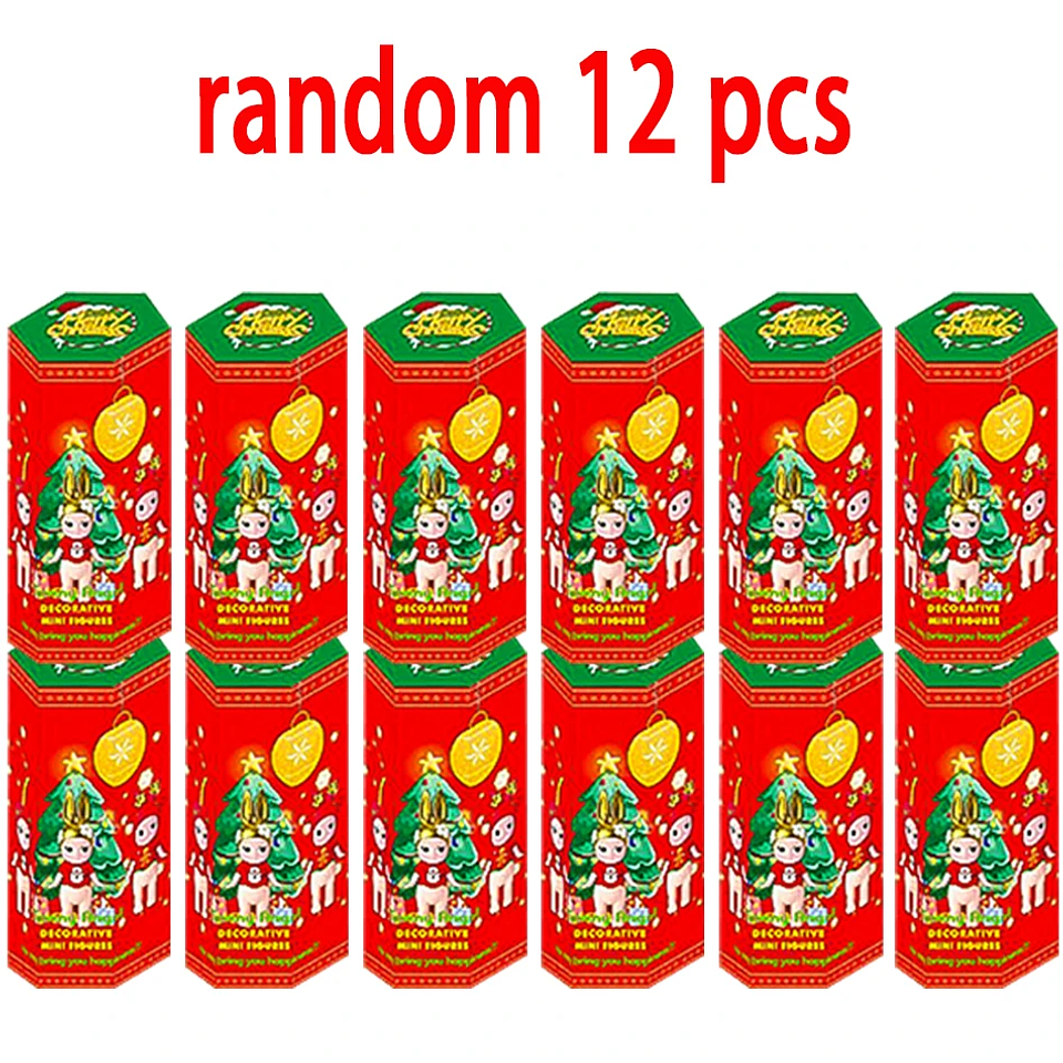 Caja ciega navideña de Sunnys Angel, Mini muñecas de la serie, modelo de coche de PVC, decoración de escritorio, regalos de vacaciones, novedad de 2026 17