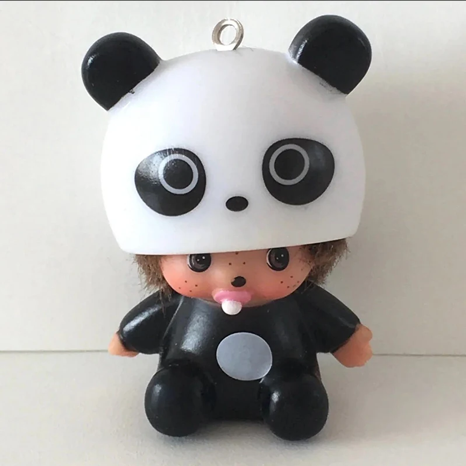 Nuevo estilo de llavero Monchhichi, llavero de Hello Kitty Monchhichi, lindos llaveros Monchi Kitty para bolsos, regalo para el Día del Niño, 몬치치 키링 21