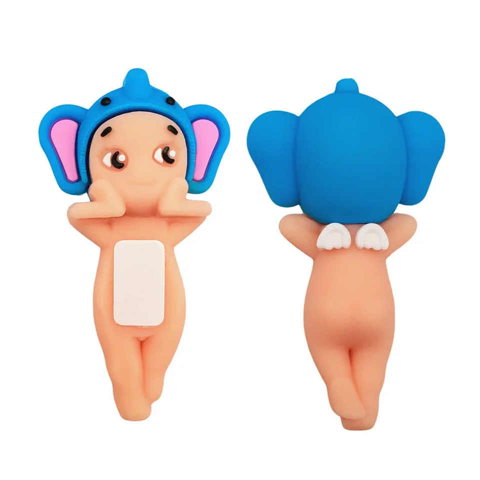 [GDL] 1pc Mini Decorative Doll with Animal Hat for Cell Phone, Variety of Models / Sonny Angel Hippers / YL7080 2