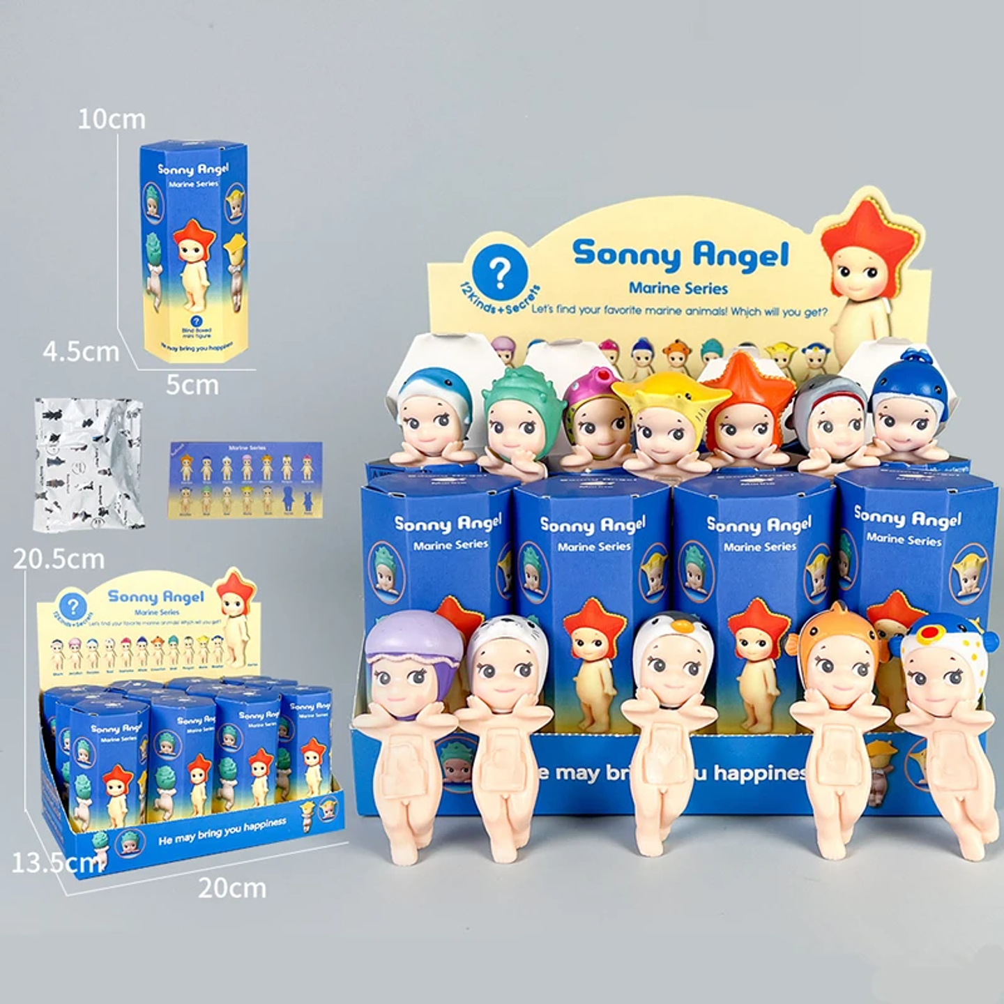 Muñeco Miniatura Sonny Angel, Serie de Animales, Nueva Serie de Animales, Océano, Vegetales, Cactus, Caja Sorpresa, Adorno de Escritorio, Regalo para Niños 1