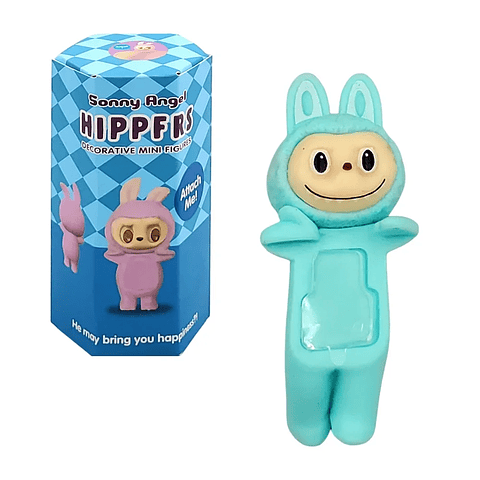 [GD] 1pc Mini Labubu-type decorative doll for cell phones, assorted colors / Sonny Angel Hippfrs / 632685