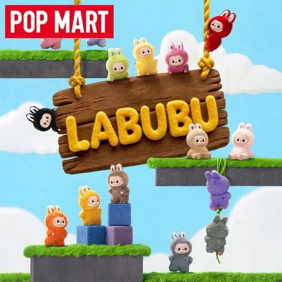 Pin Pop Mart genuino para amor Labubu V4, caja ciega de los monstruos, llavero bonito, regalo misterioso de Navidad 5