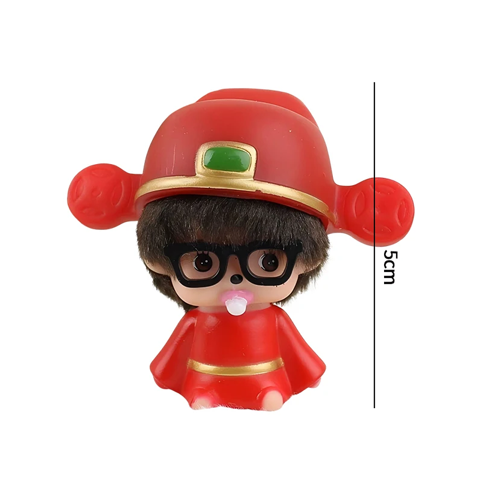 Nuevo estilo de llavero Monchhichi, llavero de Hello Kitty Monchhichi, lindos llaveros Monchi Kitty para bolsos, regalo para el Día del Niño, 몬치치 키링 7