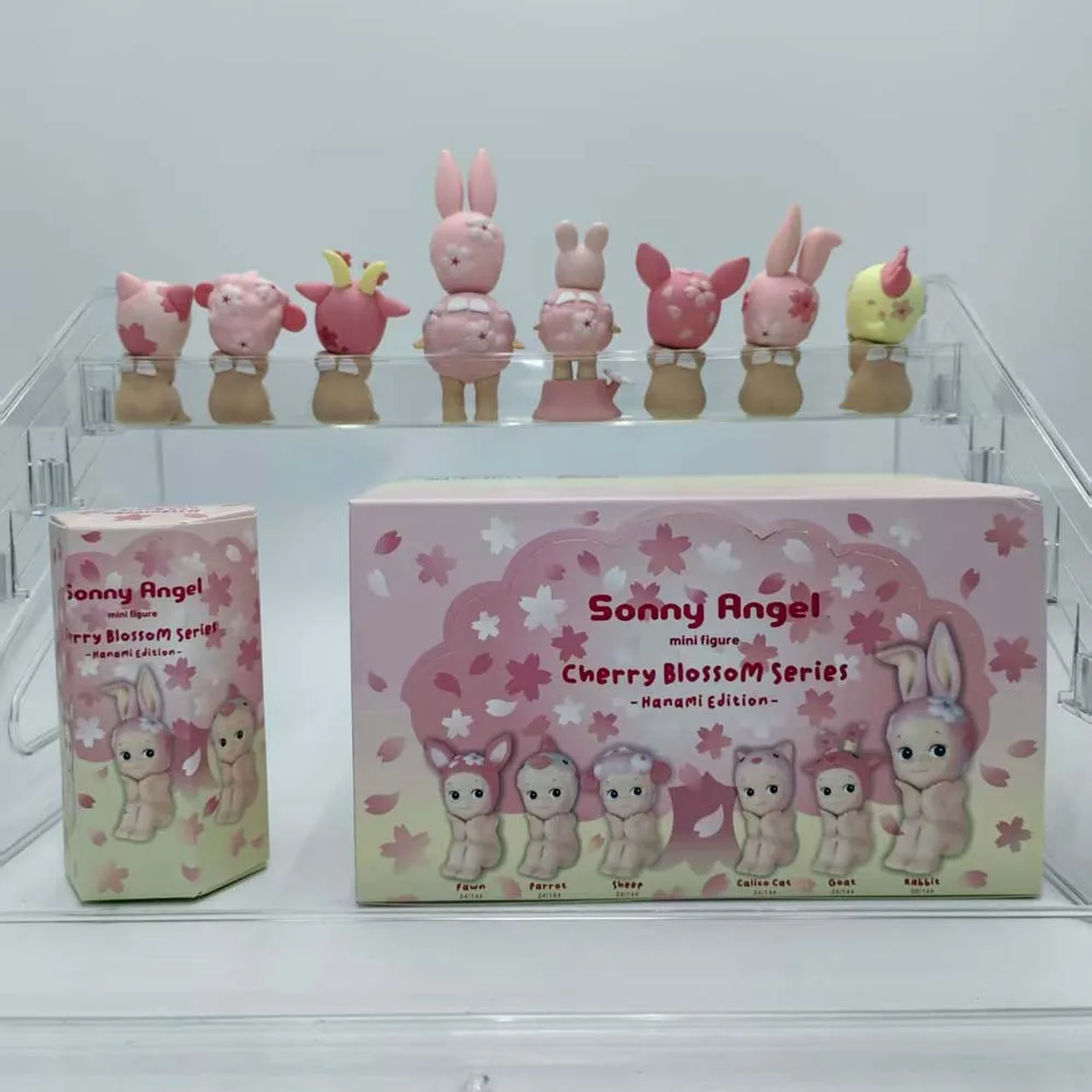 Caja ciega de Sonny Angel, juguetes de la serie Cherry Blossom, caja misteriosa Kawaii, muñeca bonita de la suerte, decoración, modelo coleccionable, regalos para parejas 2