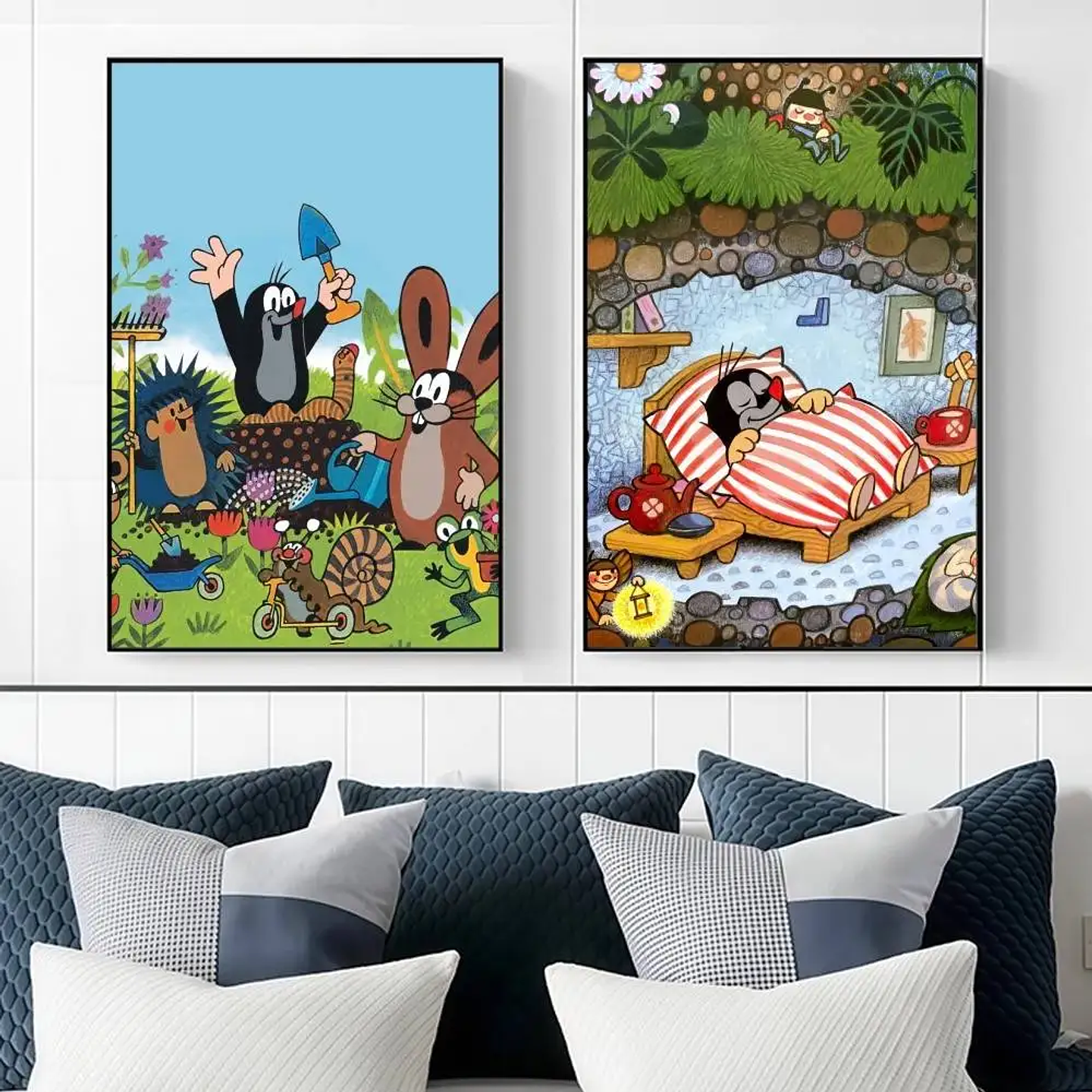 Lindo póster adhesivo de alta definición de The Little Mole, que embellece las paredes del hogar y de la habitación, disponible en diversos estilos. 5