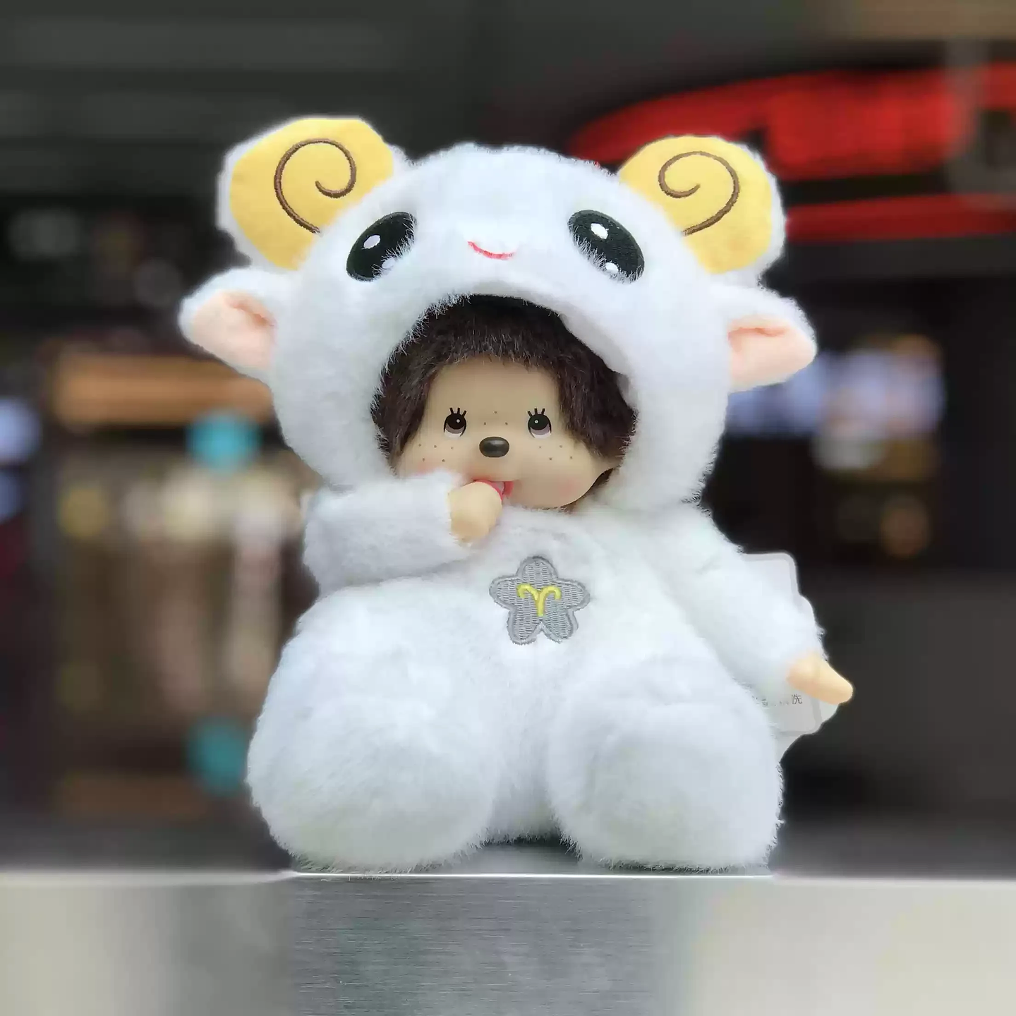 Monchichi muñeco de peluche 12 constelaciones 20cm pequeño Kawaii Anime Minnie Mouse muñeca niña sofá almohada regalo de cumpleaños 7