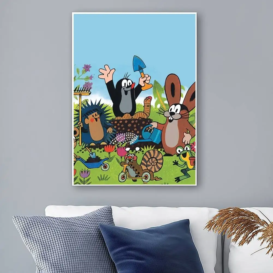 Lindo póster adhesivo de alta definición de The Little Mole, que embellece las paredes del hogar y de la habitación, disponible en diversos estilos. 6