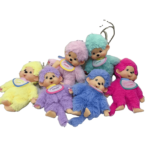 2025 NEW XS High Quality 15cm Vinyl Plush Monchichis Keychain Kawaii Doll Toy