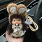 Meng Qiqi-mochila de muñeco de peluche con cara de vinilo, accesorios de widget, adornos para coche, juguete suave Kawaii, decoración, regalo sorpresa, 15cm - Miniatura 5