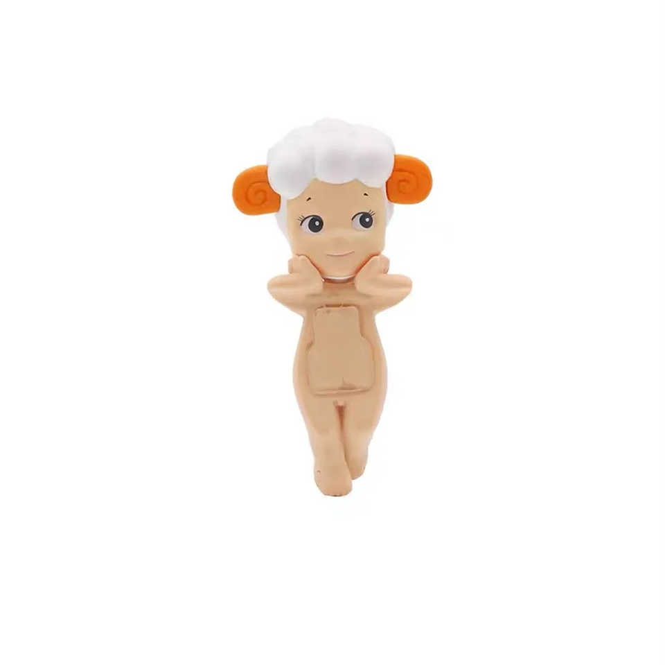 Figura de ángel sonriente, muñeca, muñeca de soporte para mejillas, estatuilla de decoración de coche 11