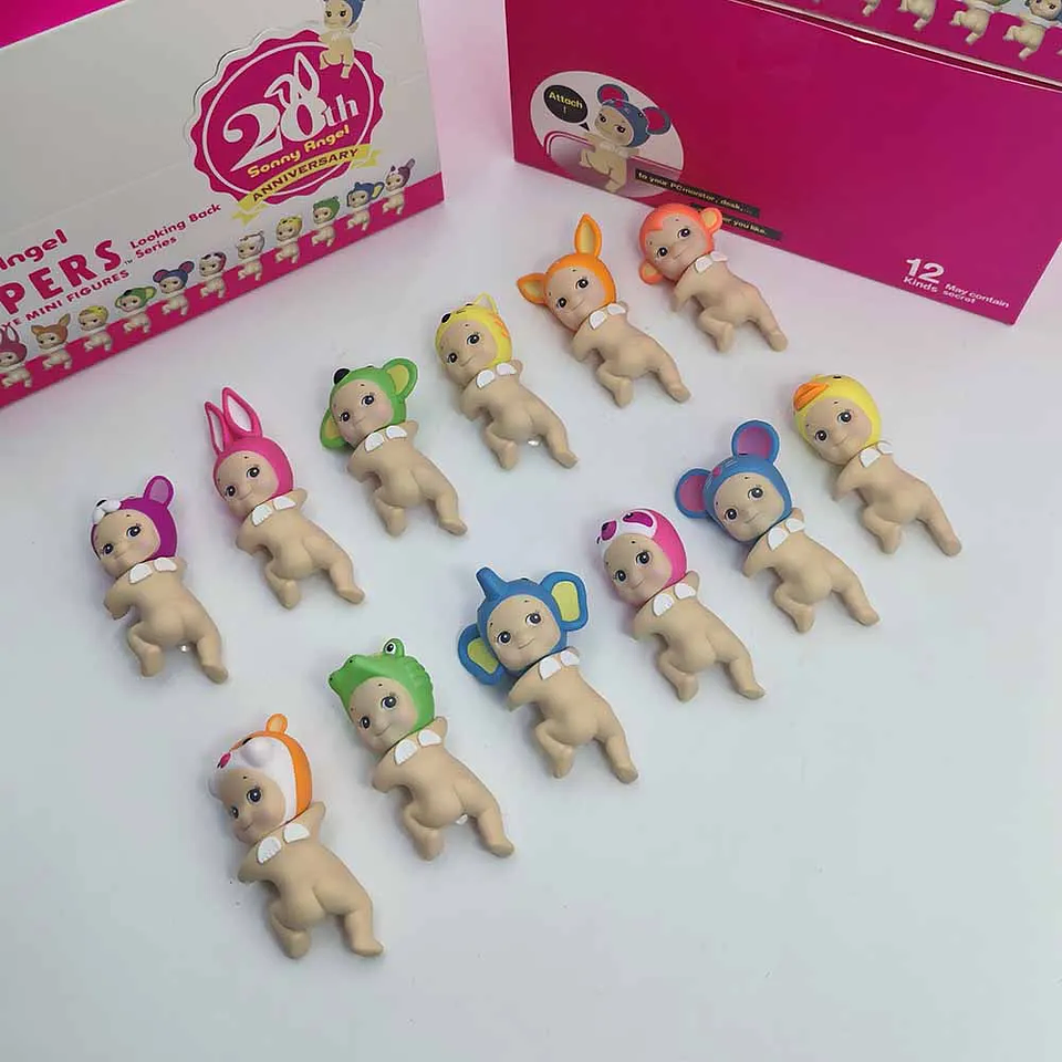 Sonny Angel-Muñeca de caja ciega de la serie Looking Back, figura de Anime para niñas, colección de adornos de escritorio, regalos de cumpleaños y Navidad 2