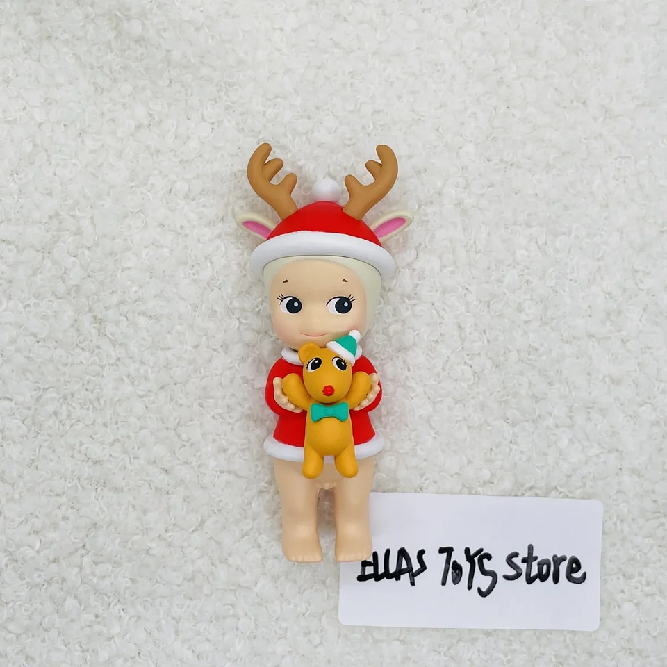 Sonny Angel Regalos de Navidad Serie 2020 Sin caja Sin bolsa Caja ciega Recheado Robby Regalo envuelto Globo de nieve Poinsettia SAS65696 3