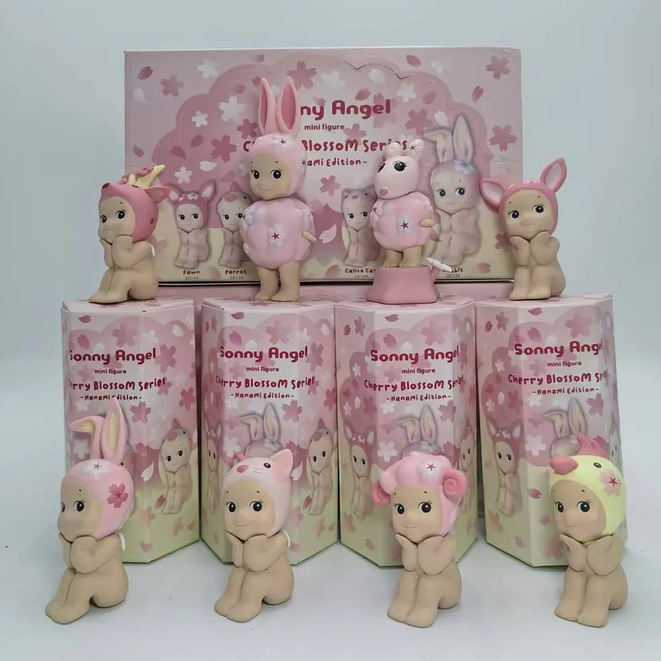 Caja ciega de Sonny Angel, juguetes de la serie Cherry Blossom, caja misteriosa Kawaii, muñeca bonita de la suerte, decoración, modelo coleccionable, regalos para parejas 5