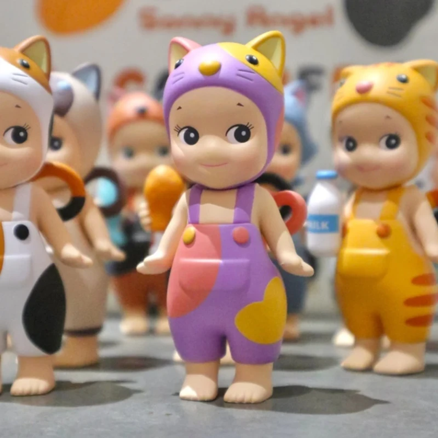 Figura Coleccionable Original Sonny Angel Serie Cat Life, Caja Sorpresa, Gato Negro, Gato Blanco, Caja Misteriosa de Moda, Decoración para el Hogar, Regalo para Niñas 2