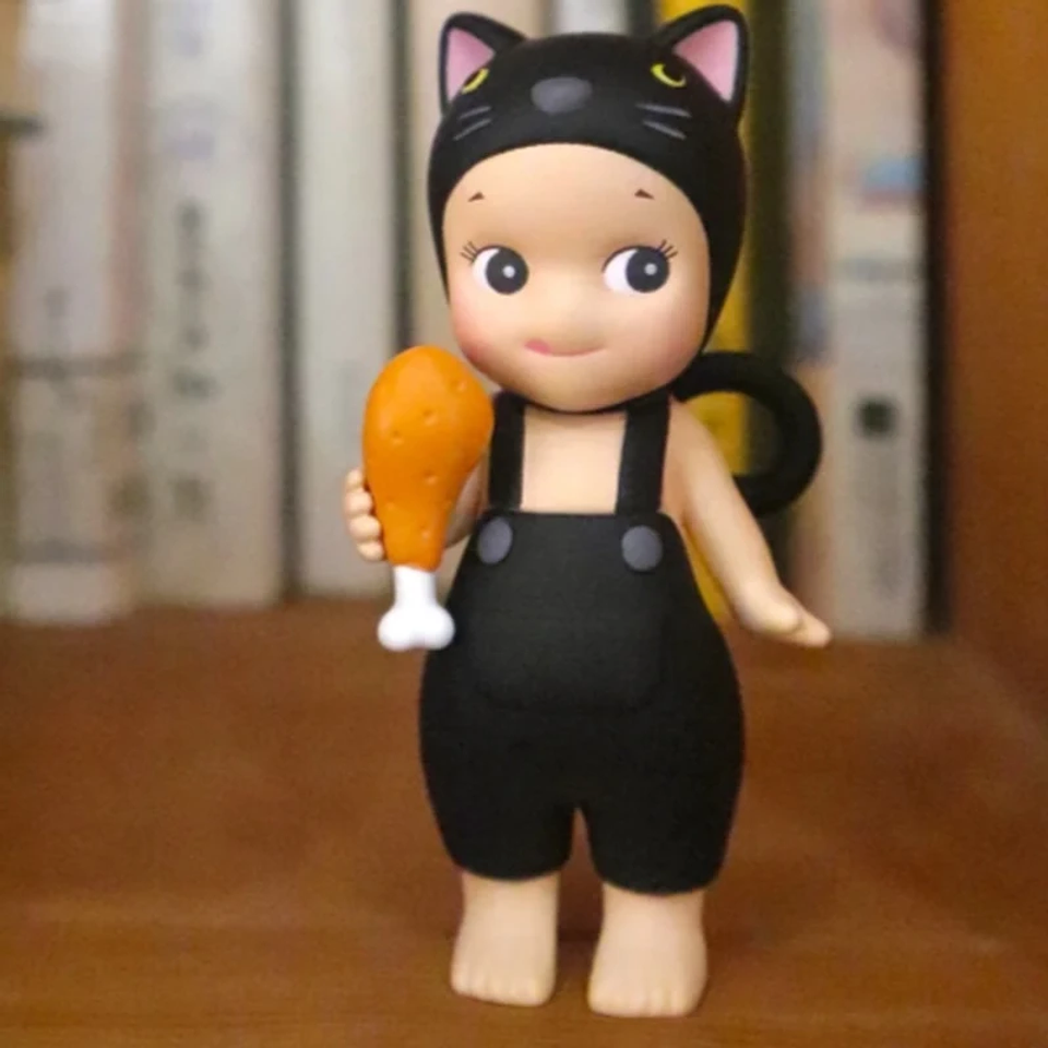 Figura Coleccionable Original Sonny Angel Serie Cat Life, Caja Sorpresa, Gato Negro, Gato Blanco, Caja Misteriosa de Moda, Decoración para el Hogar, Regalo para Niñas 3