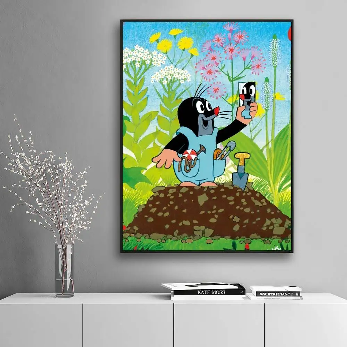 Lindo póster adhesivo de alta definición de The Little Mole, que embellece las paredes del hogar y de la habitación, disponible en diversos estilos. 12