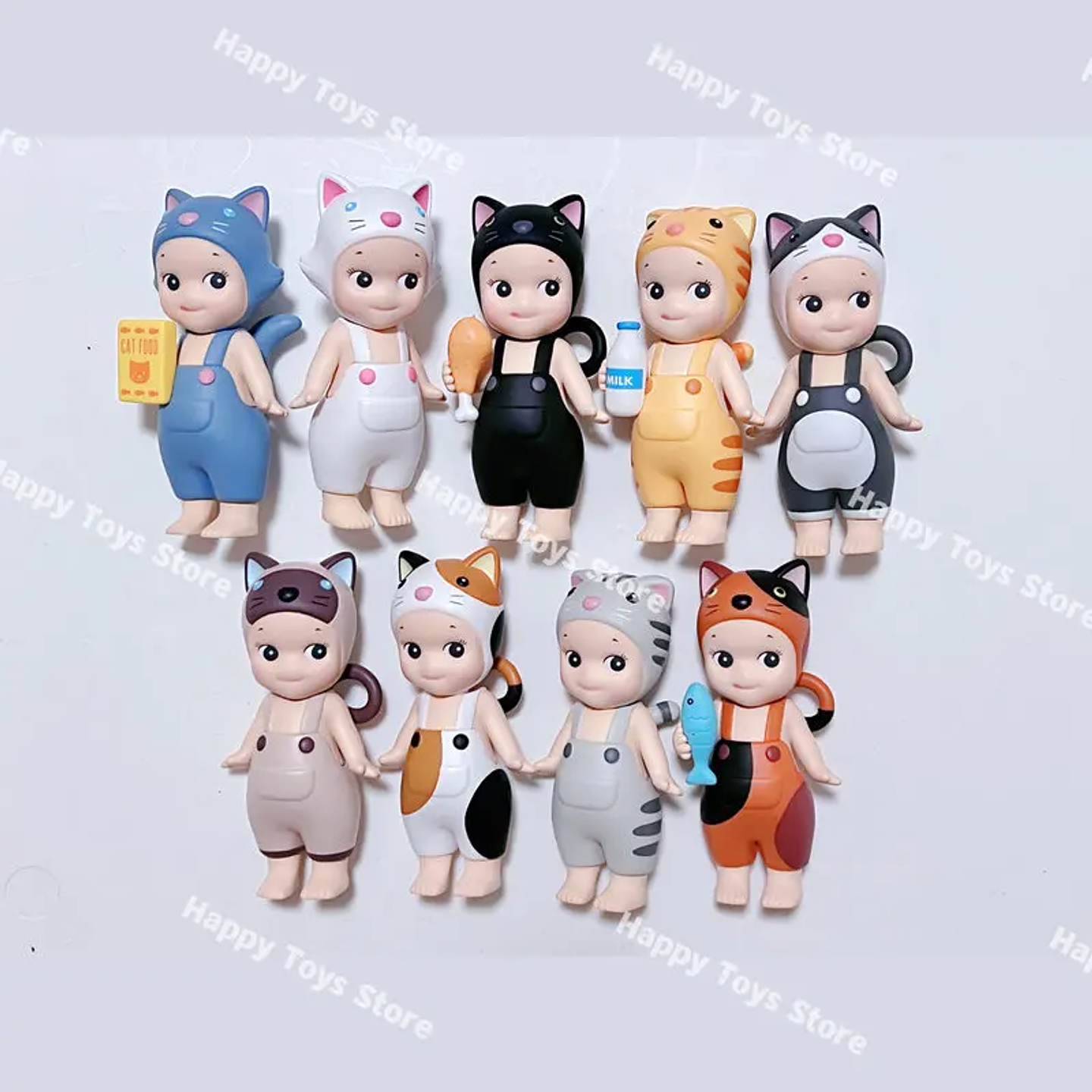 Figura Coleccionable Original Sonny Angel Serie Cat Life, Caja Sorpresa, Gato Negro, Gato Blanco, Caja Misteriosa de Moda, Decoración para el Hogar, Regalo para Niñas 6