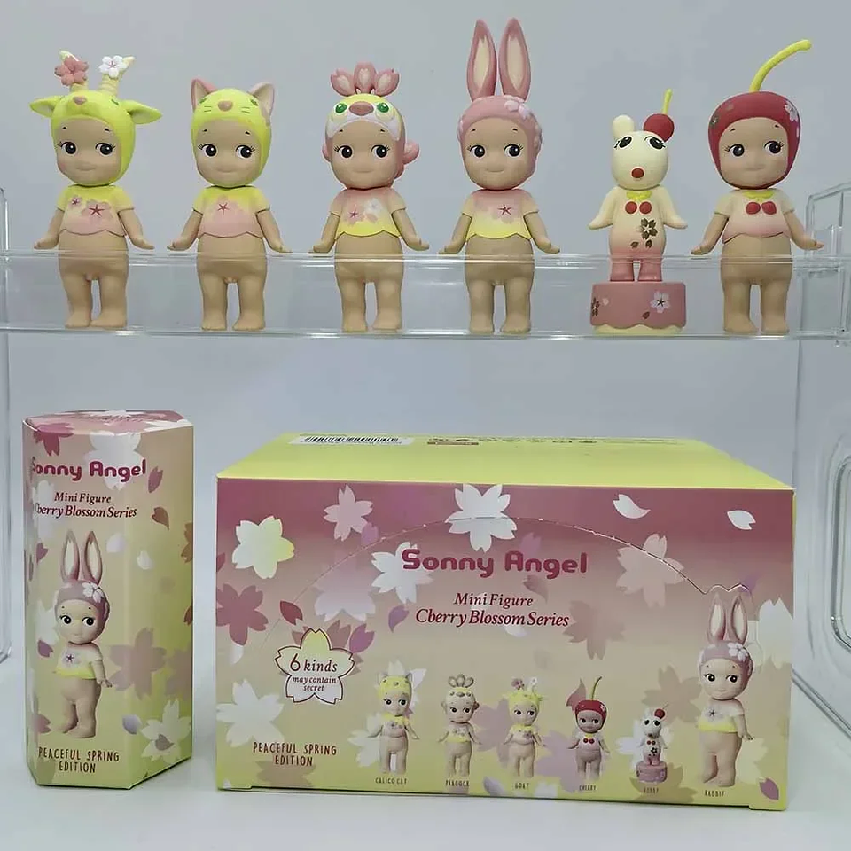 Caja ciega Sonny Angel Cherry Blossom Spring Series edición limitada lindo regalo sorpresa misterio Kawaii estilo japonés coleccionable 4