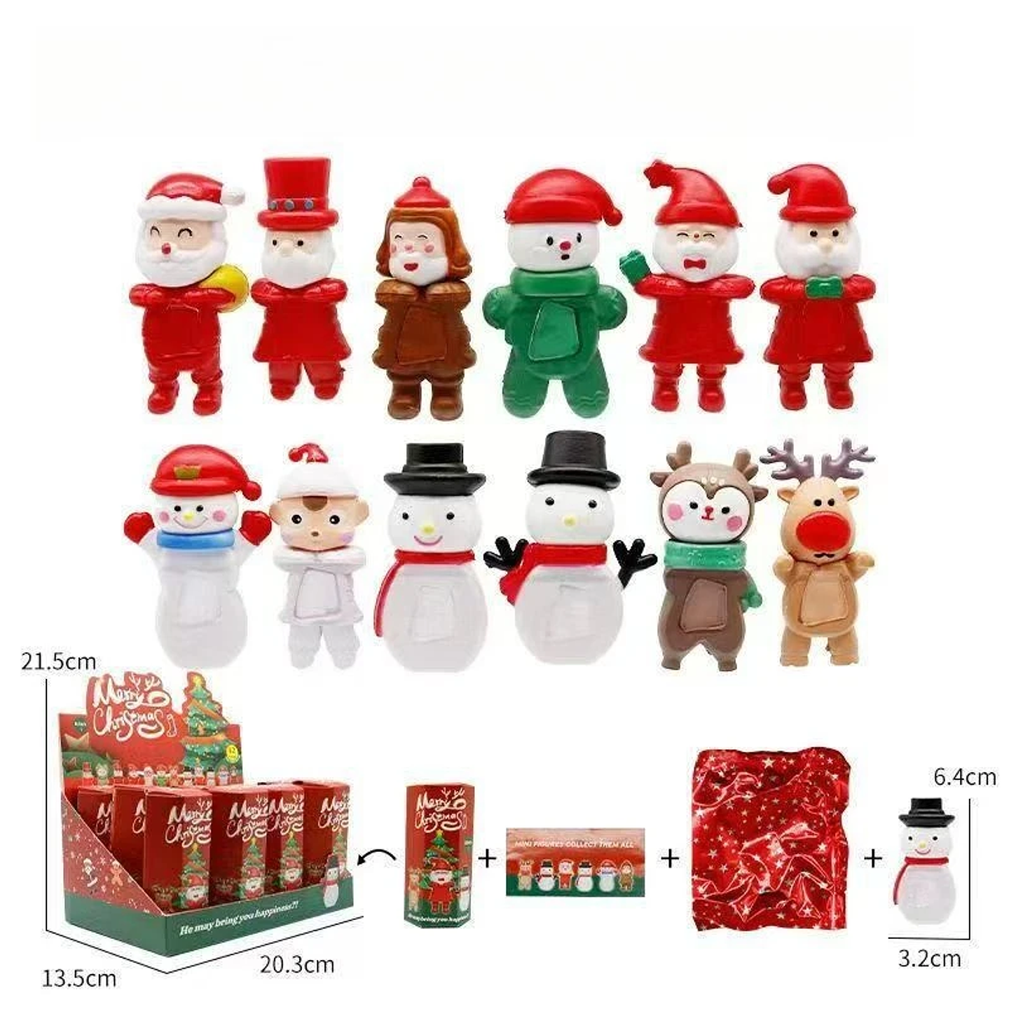 Caja ciega navideña de Sunnys Angel, Mini muñecas de la serie, modelo de coche de PVC, decoración de escritorio, regalos de vacaciones, novedad de 2026 6