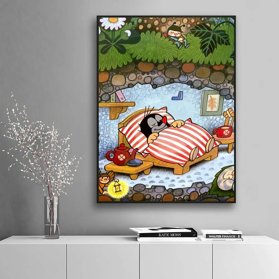 Lindo póster adhesivo de alta definición de The Little Mole, que embellece las paredes del hogar y de la habitación, disponible en diversos estilos. 14