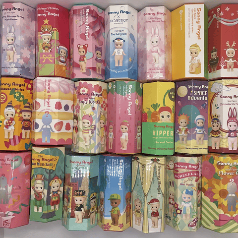 Sonny Angel-caja misteriosa aleatoria, pastel de cumpleaños, colección de Navidad y Halloween, caja ciega de juego de moda, regalos decorativos