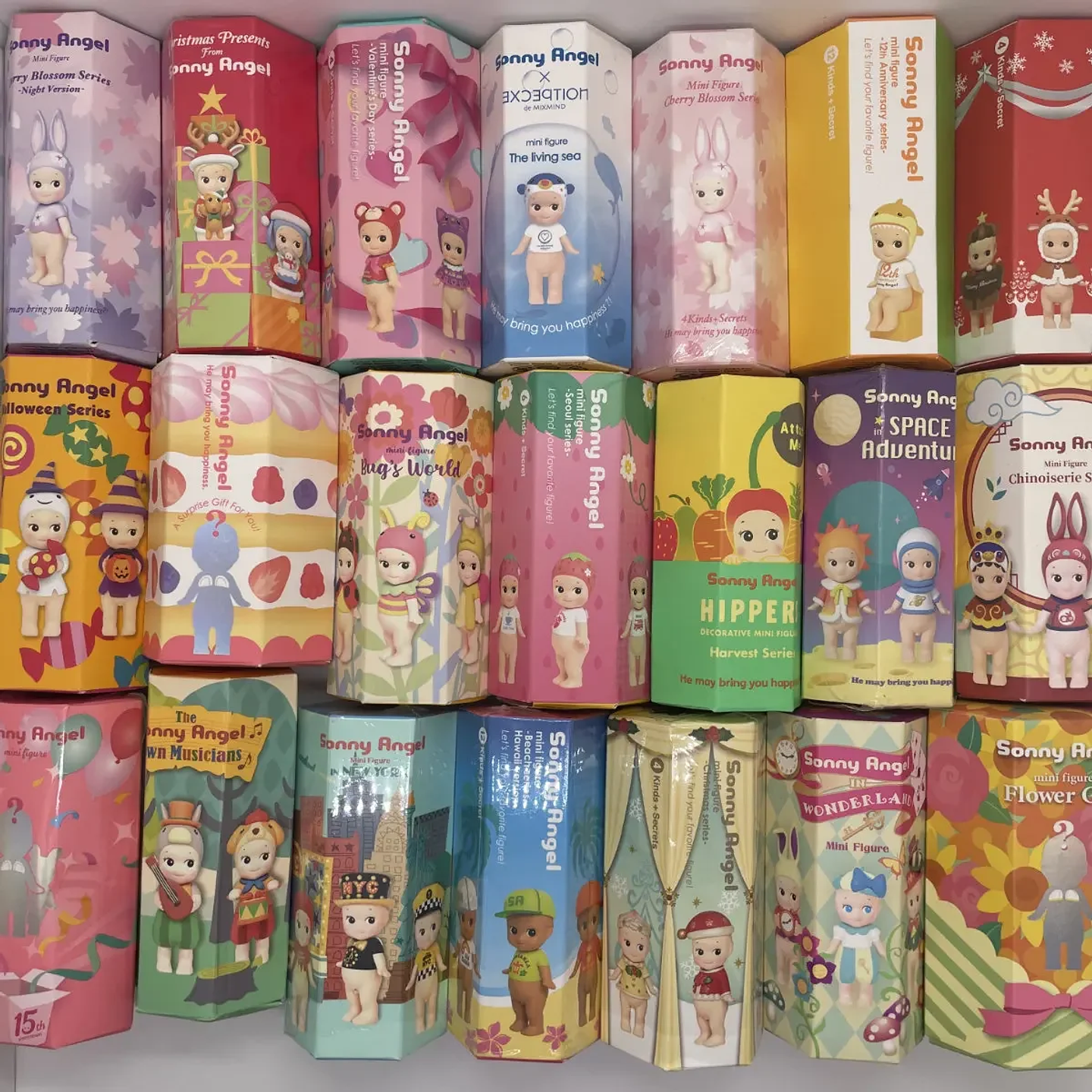 Sonny Angel-caja misteriosa aleatoria, pastel de cumpleaños, colección de Navidad y Halloween, caja ciega de juego de moda, regalos decorativos 1