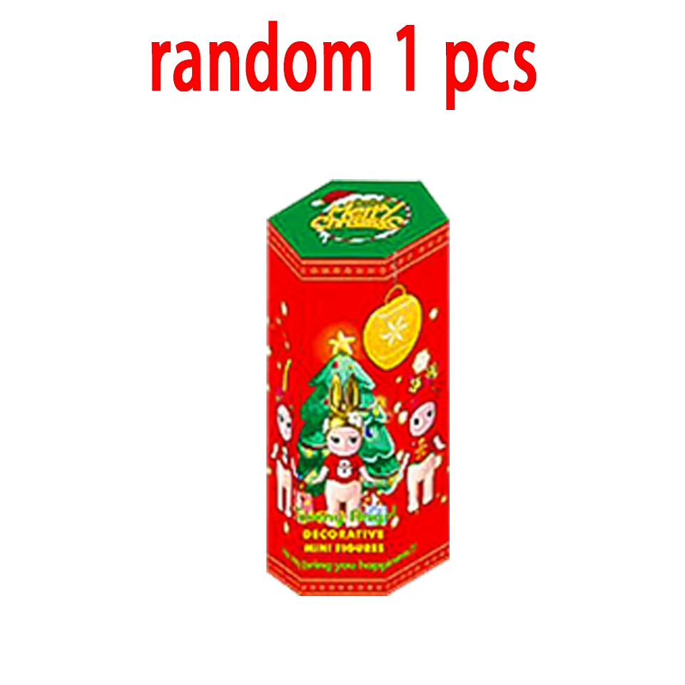 Caja ciega navideña de Sunnys Angel, Mini muñecas de la serie, modelo de coche de PVC, decoración de escritorio, regalos de vacaciones, novedad de 2026 7