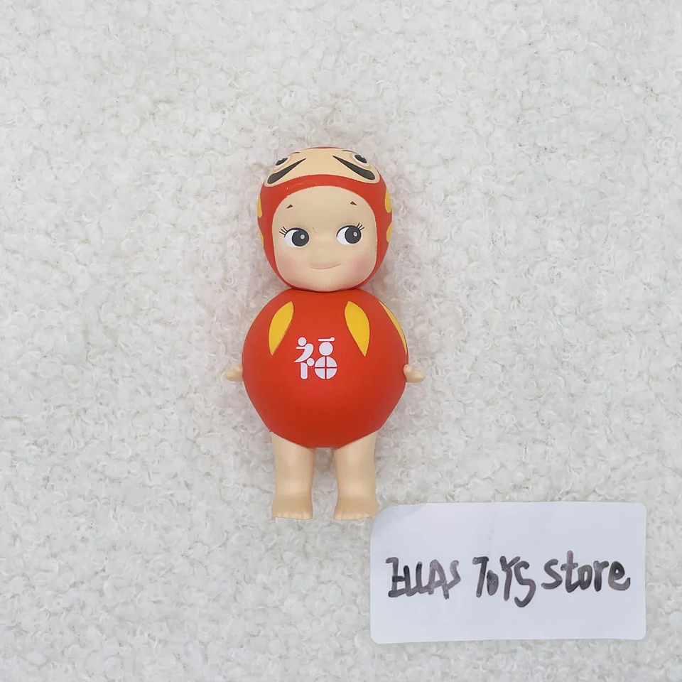 Sonny Angel-Serie japonesa de buena suerte, sin caja, sin bolsa, caja ciega, soporte para gato de la suerte, perro mapache Fuji Daruma SAS65718 3