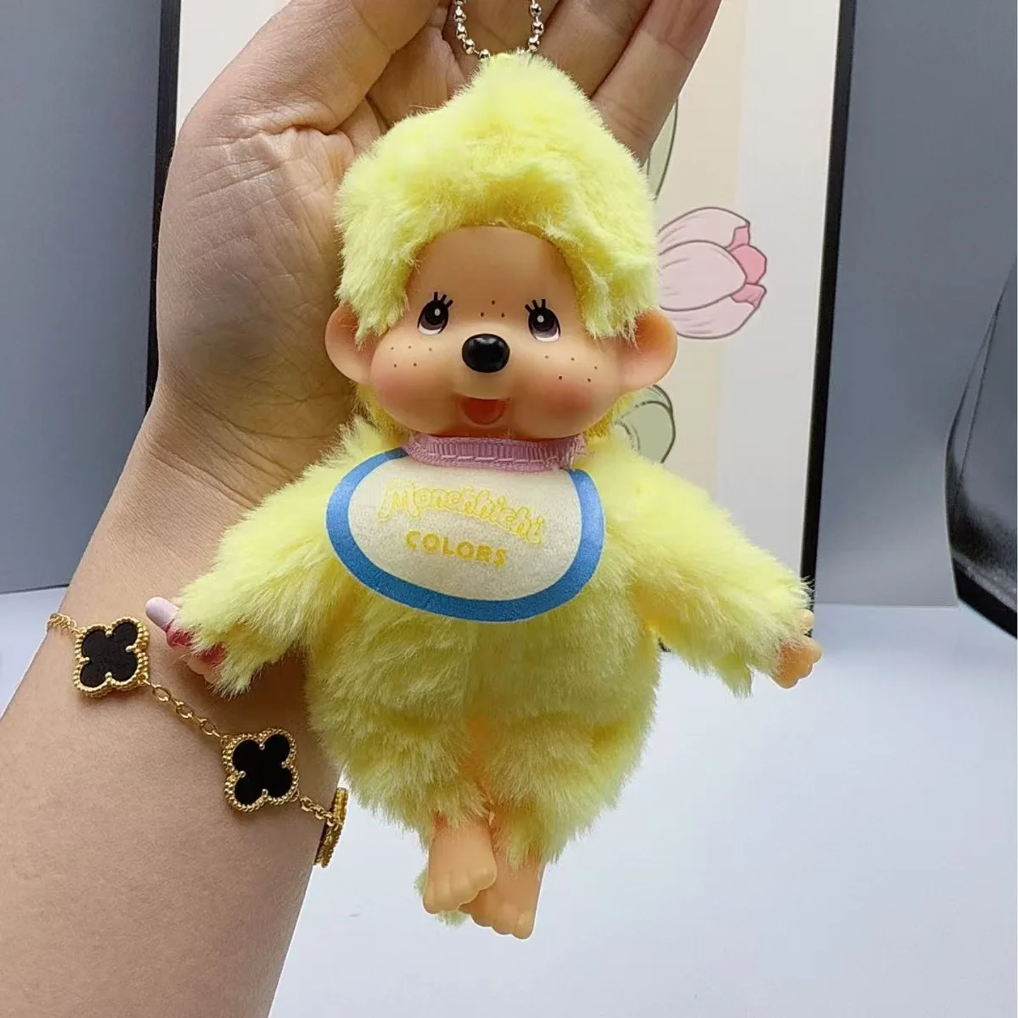 2025 NEW XS High Quality 15cm Vinyl Plush Monchichis Keychain Kawaii Doll Toy 10