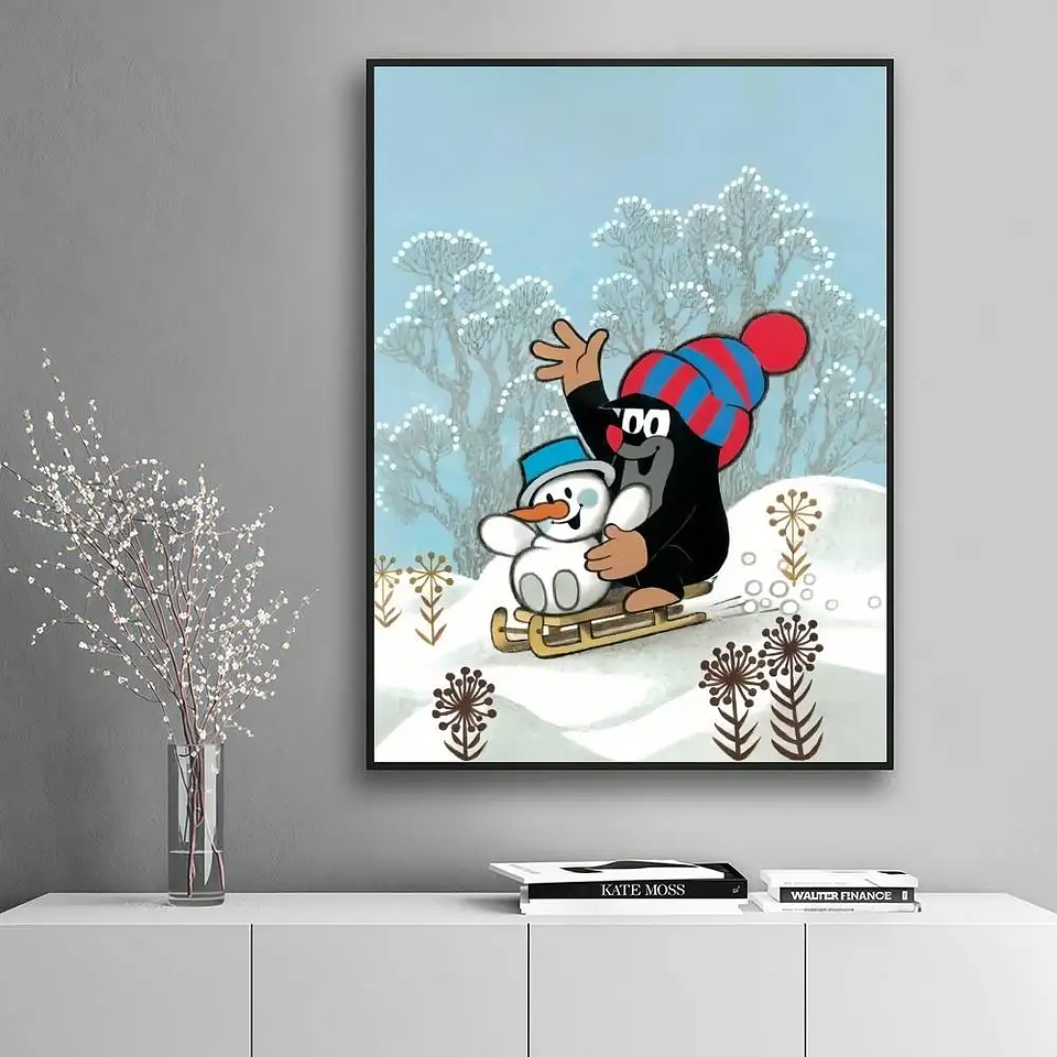 Lindo póster adhesivo de alta definición de The Little Mole, que embellece las paredes del hogar y de la habitación, disponible en diversos estilos. 16