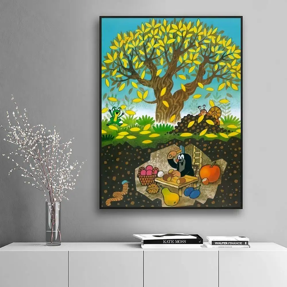 Lindo póster adhesivo de alta definición de The Little Mole, que embellece las paredes del hogar y de la habitación, disponible en diversos estilos. 17