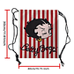Popular bonito dibujo animado b-betty b-boop bolsas con cordón mochila deportiva mochila de gimnasio bolsa de cuerda resistente al agua para ciclismo - Miniatura 14
