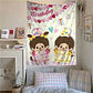 Lindo m-monchhichis-s tapiz colorido colgante de pared Tarot Hippie alfombras de pared dormitorio decoración del hogar - Miniatura 10