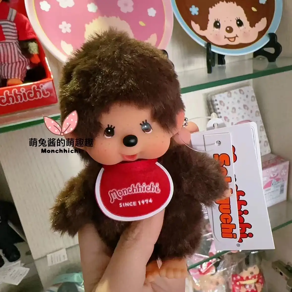 2025 NEW XS High Quality 15cm Vinyl Plush Monchichis Keychain Kawaii Doll Toy 13